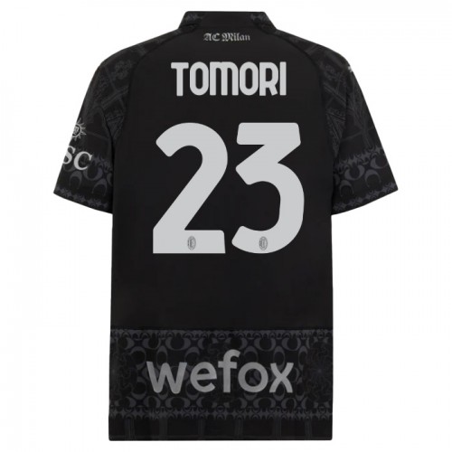 AC Milan Fikayo Tomori 23 Voetbalshirt 4e 2023-24 Zwarte AC Milan Fikayo Tomori 23 Voetbalshirt 4e 2023-24 Zwarte